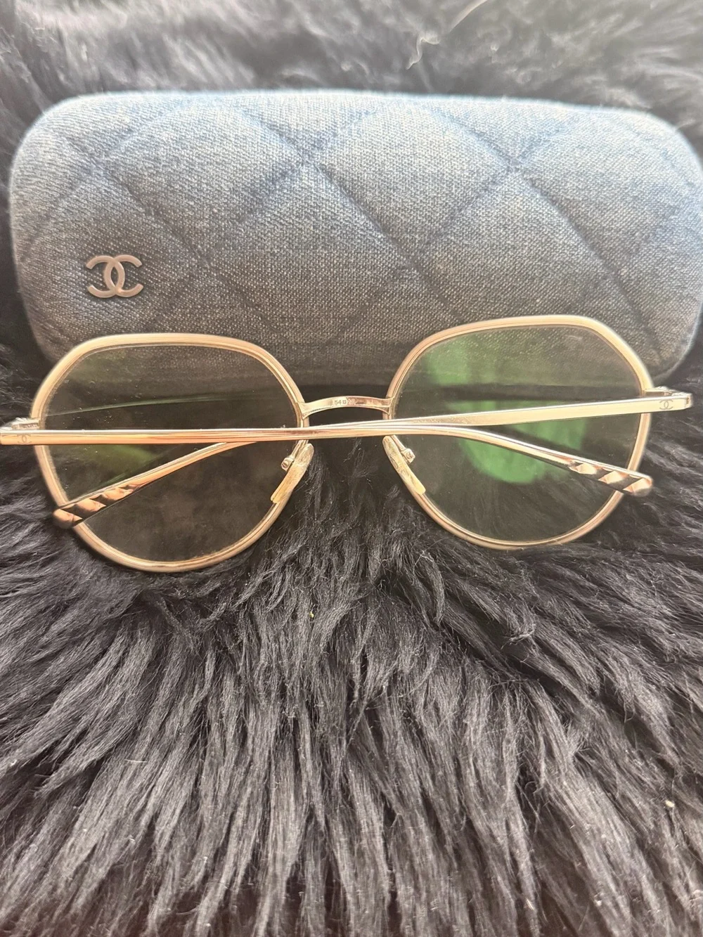 CHANEL Round Metal Women's Glasses